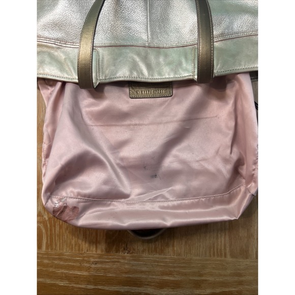 Coach Audrey Gold Perforated Leather Tote Shoulder Bag Hand Purse No. 17041 - Picture 10 of 14